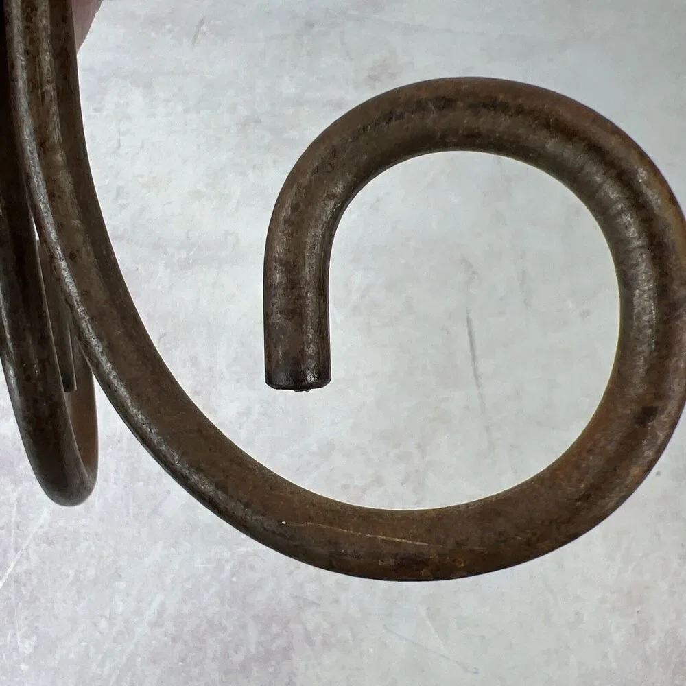 Vintage‎ MCM Rustic Brutalist Candle Holder 8”